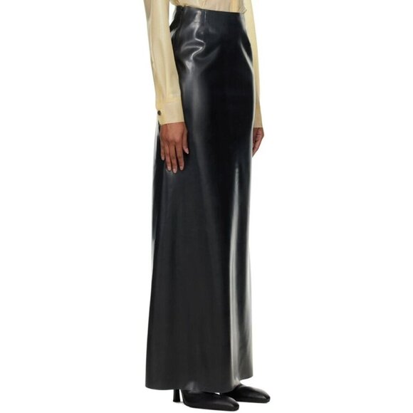 Kwaidan Editions Slit Maxi Skirt Size FR 36 US 4 S Black Rubber $1500 - Picture 16 of 16